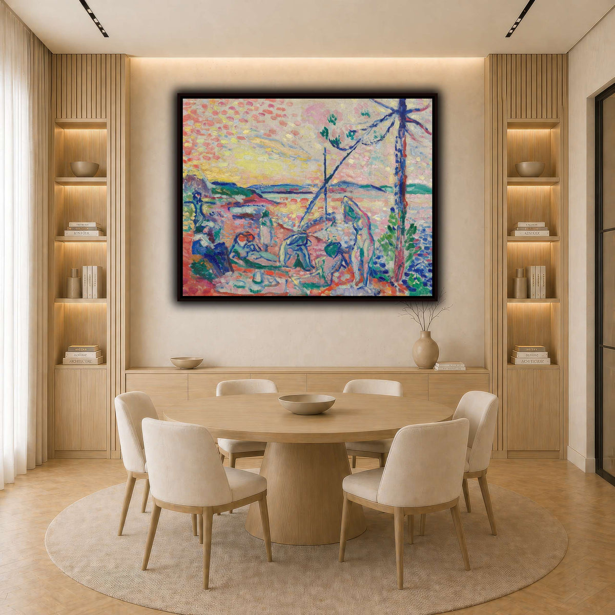 Study_for__Luxe,_calme_Henri_Matisse light neutral-dining room