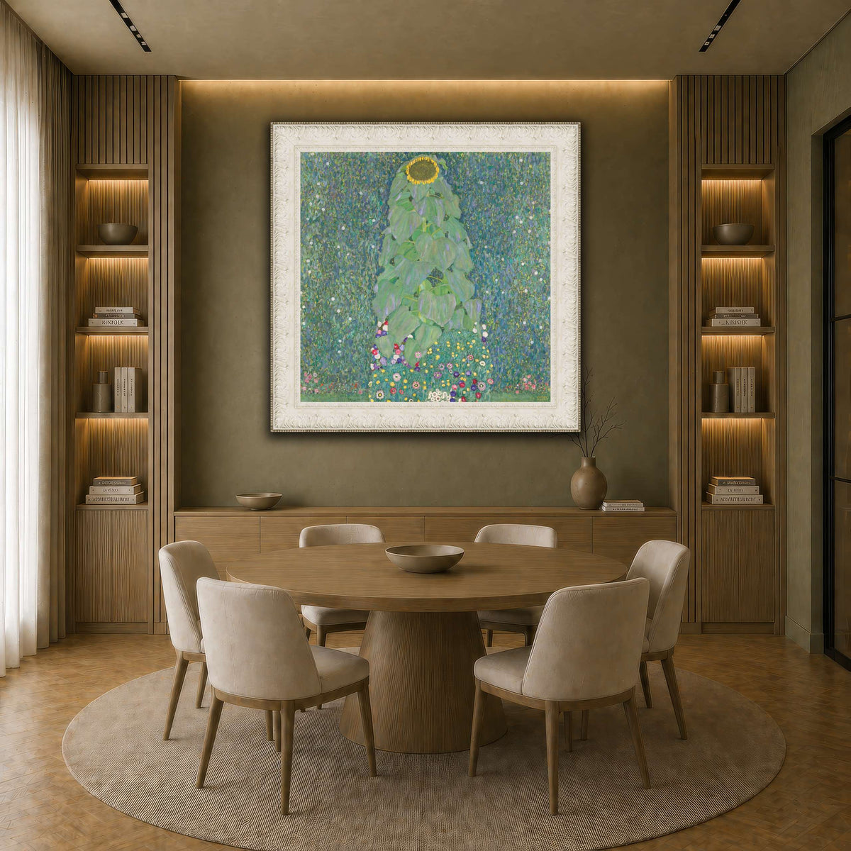 Sunflower_-_Gustav_Klimt earth-dining room