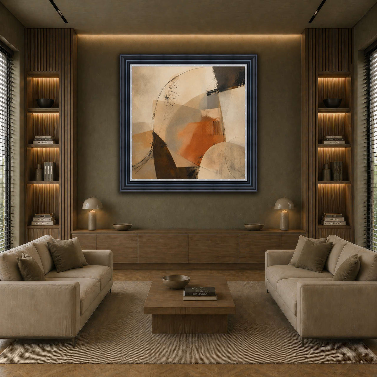 Terracotta Balance earth-living room