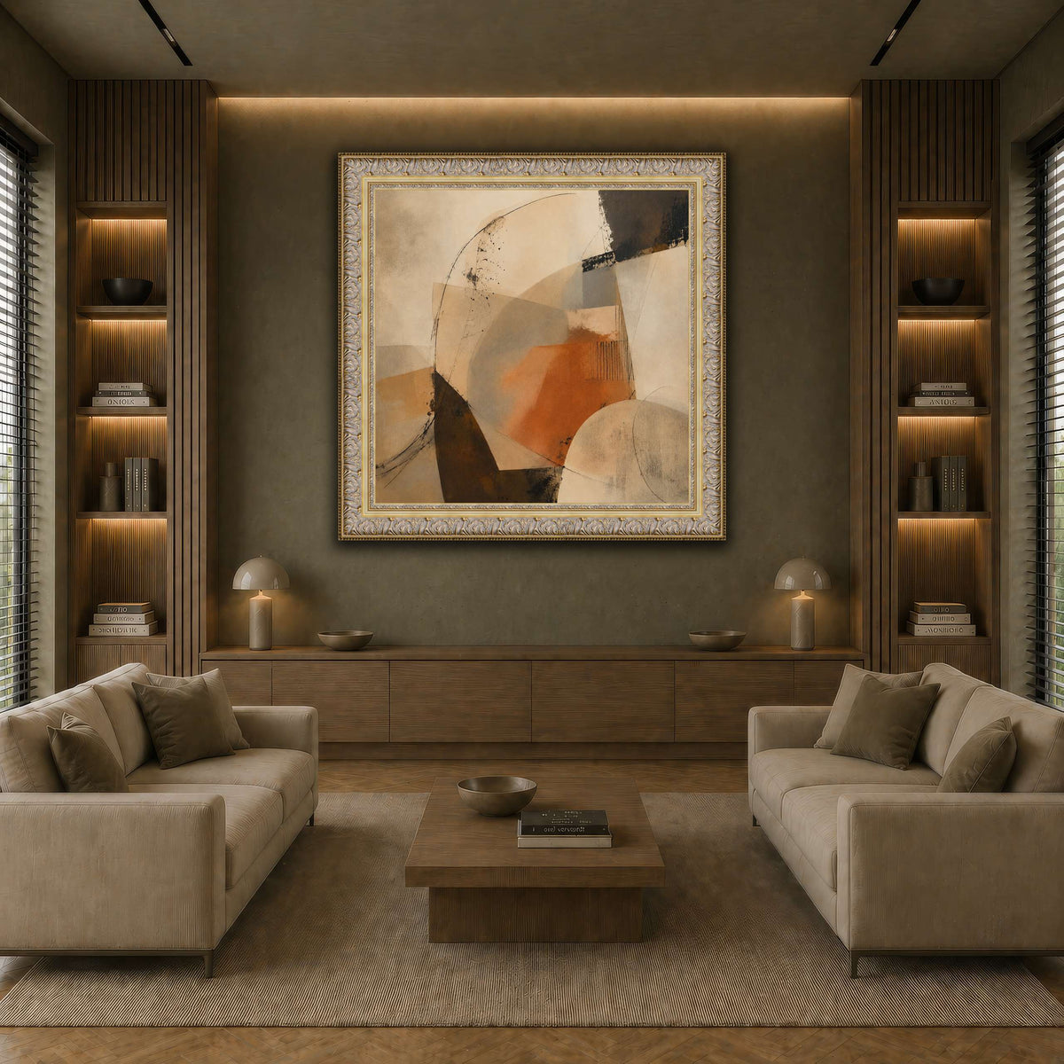 Terracotta Balance earth-living room