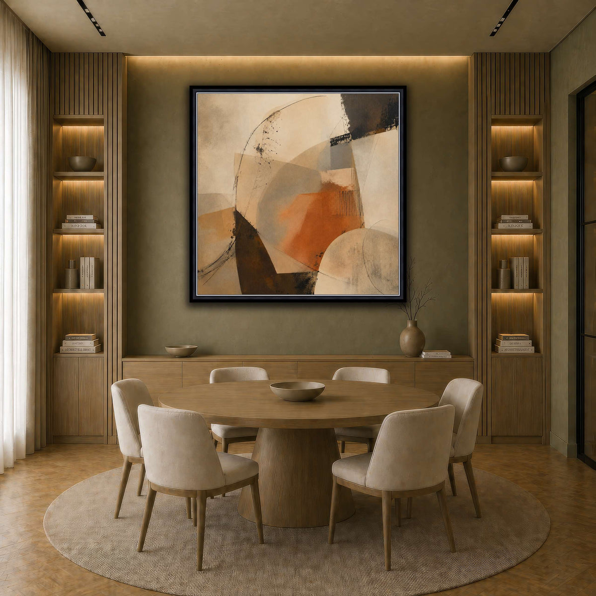 Terracotta Balance earth-dining room