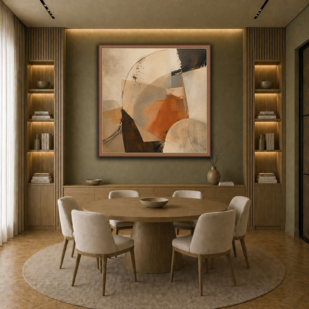 Terracotta Balance earth-dining room