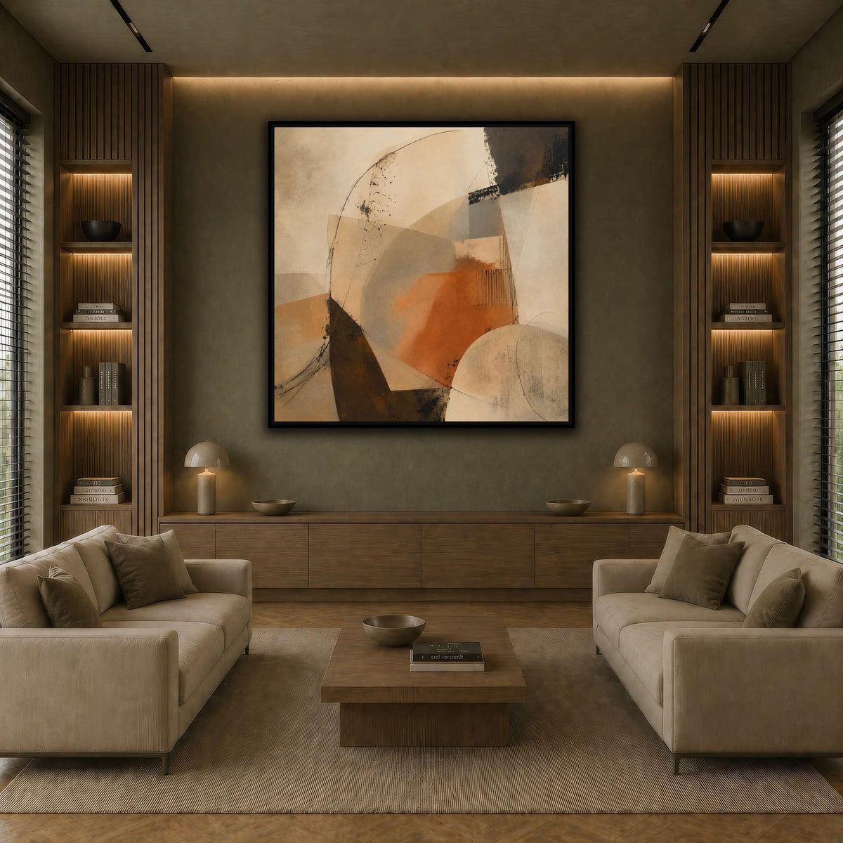 Terracotta Balance earth-living room