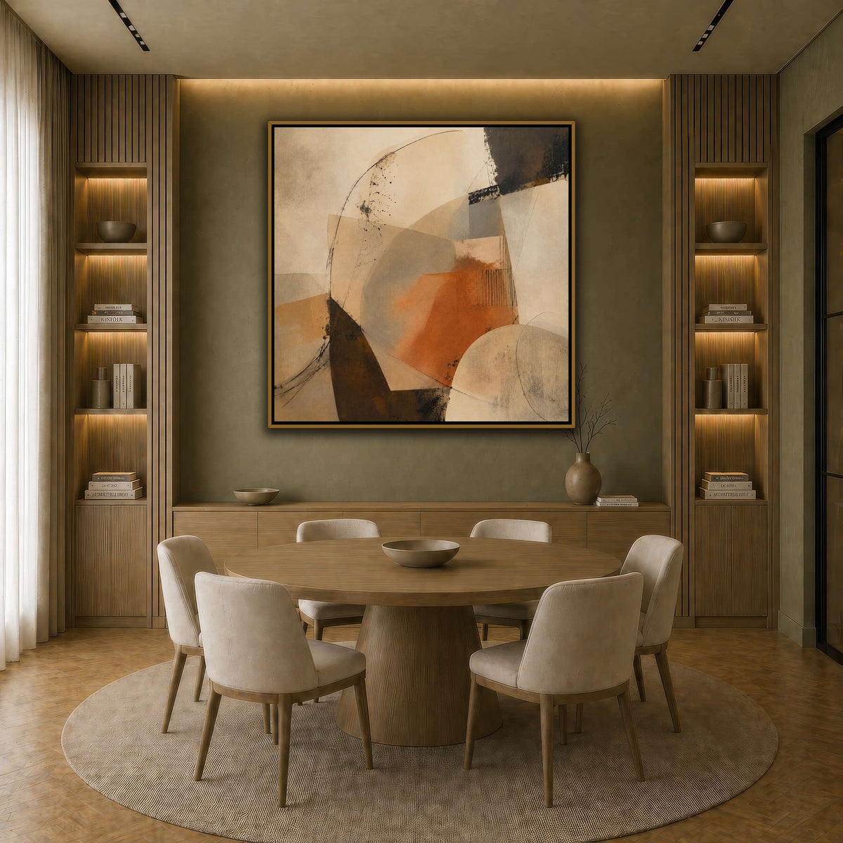 Terracotta Balance earth-dining room