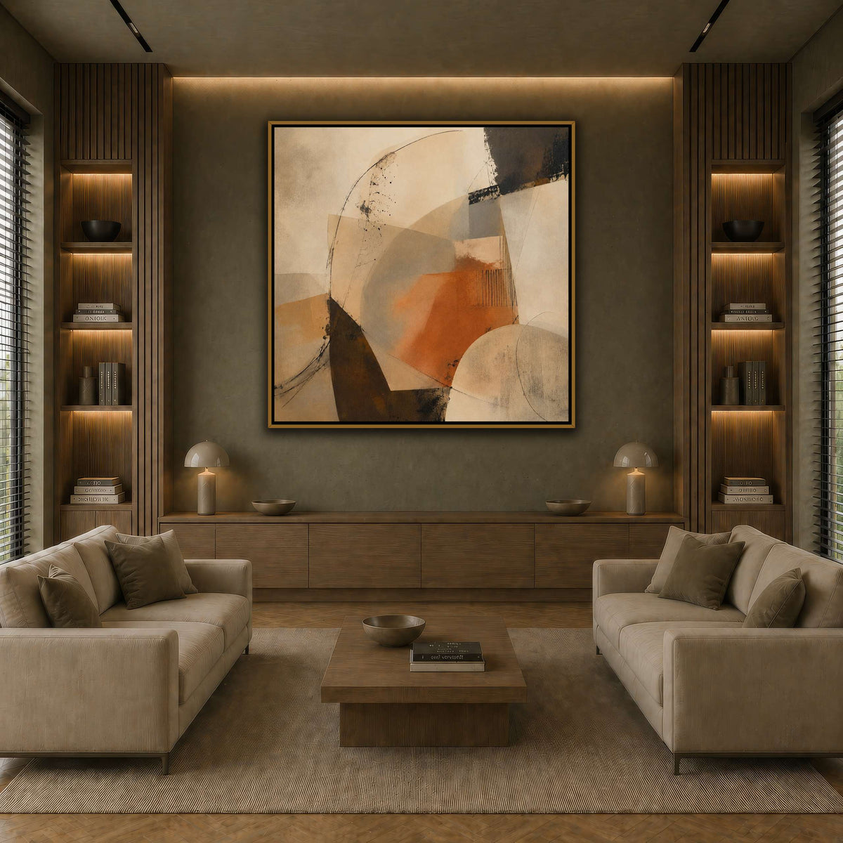 Terracotta Balance earth-living room