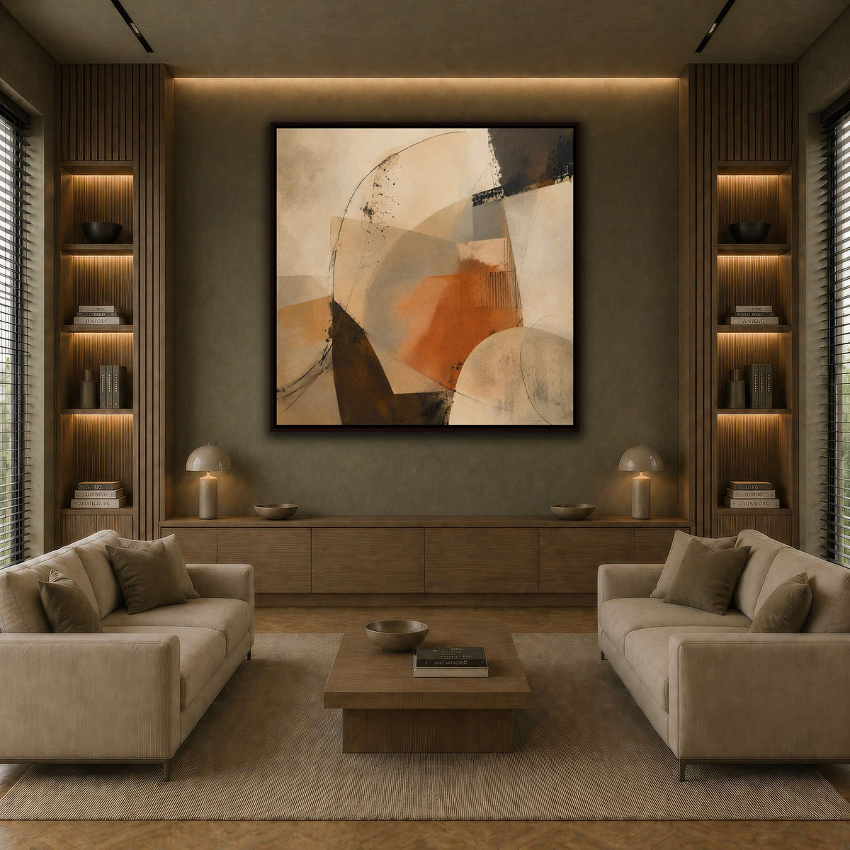 Terracotta Balance earth-living room