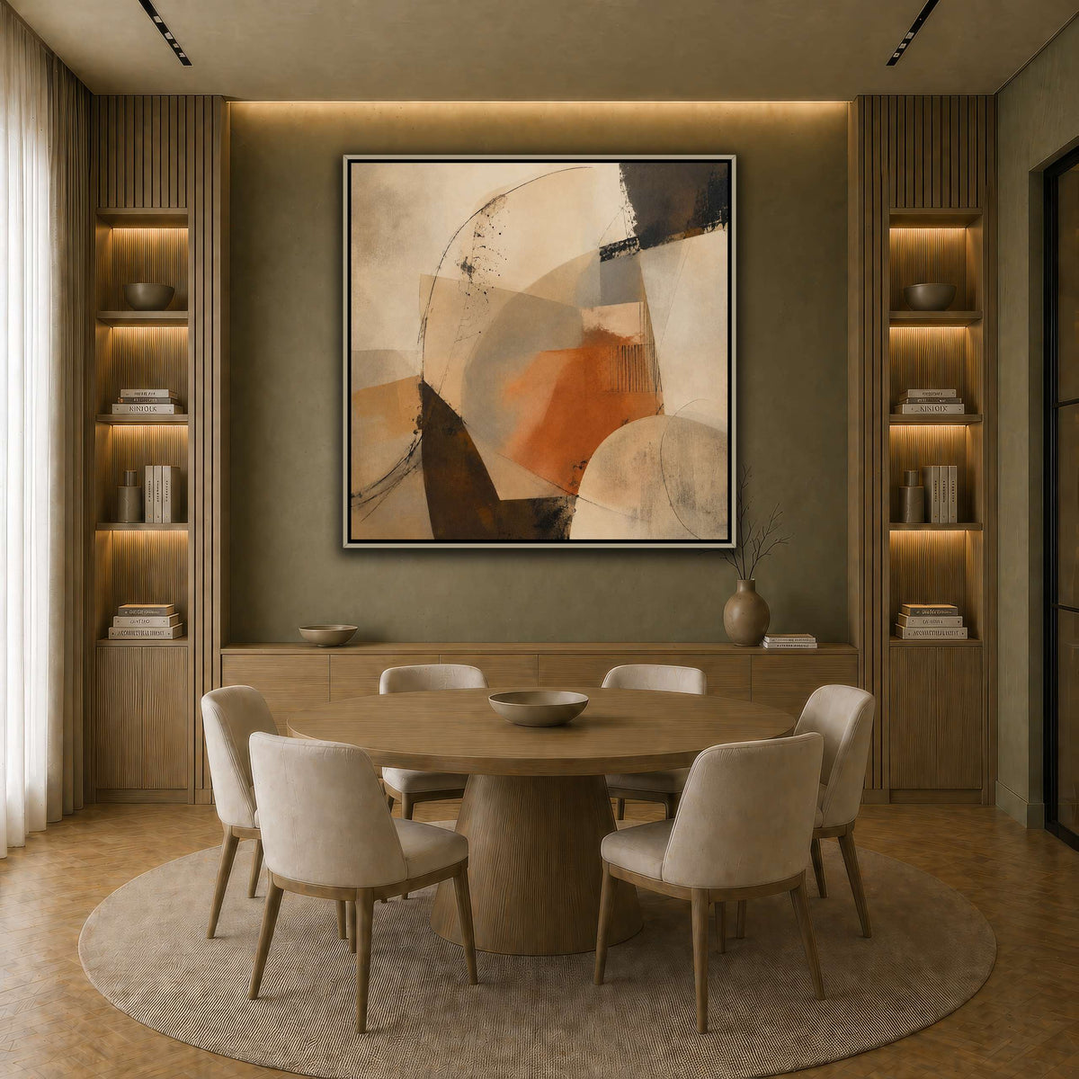 Terracotta Balance earth-dining room