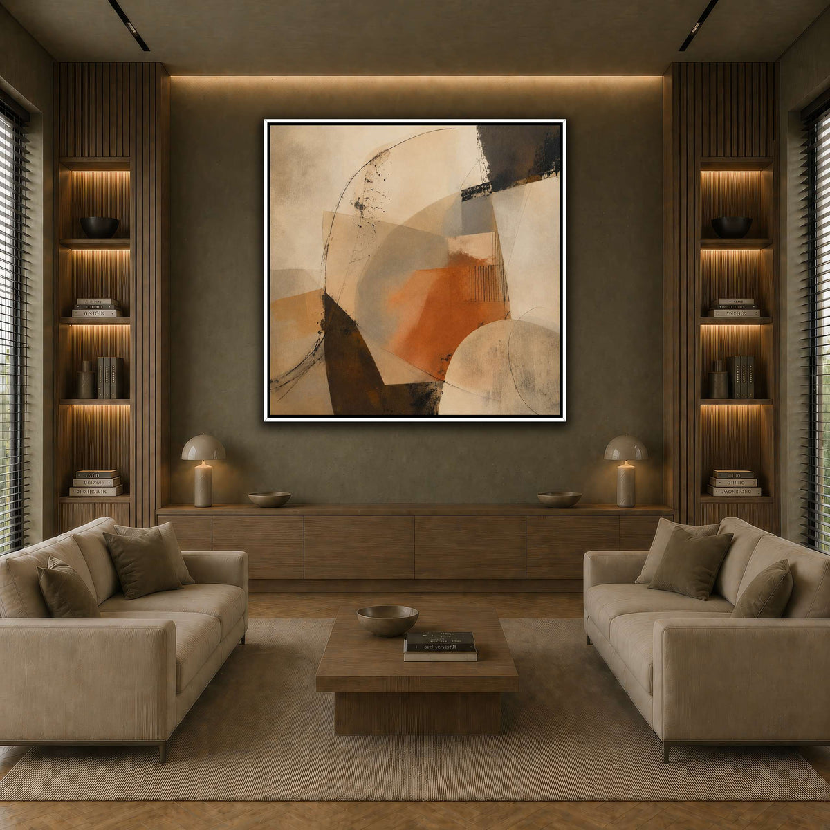 Terracotta Balance earth-living room