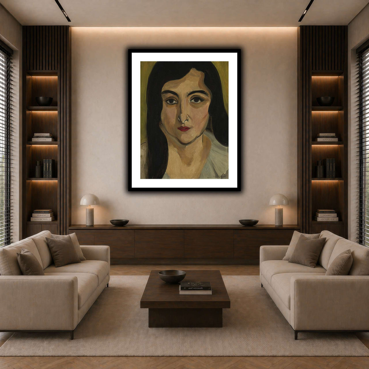 Tête_de_Femme_Henri_Matisse dark neutral-living room