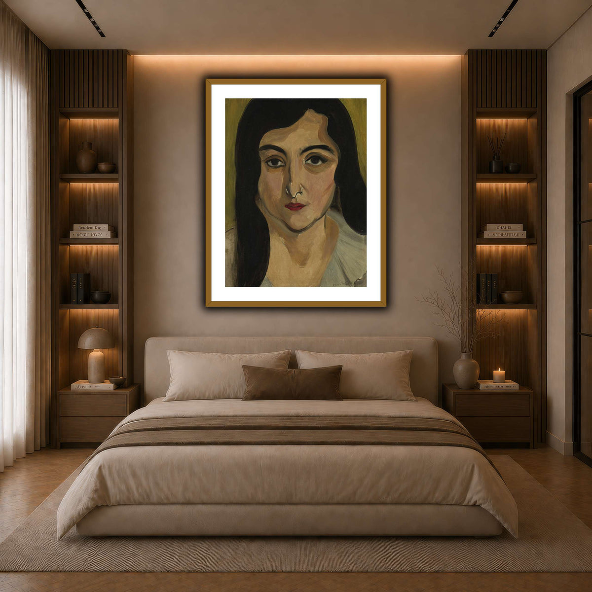 Tête_de_Femme_Henri_Matisse dark neutral-bedroom