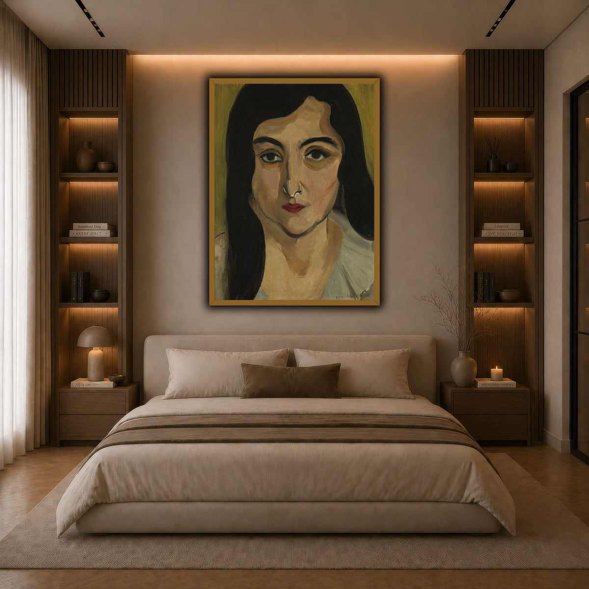 Tête_de_Femme_Henri_Matisse dark neutral-bedroom
