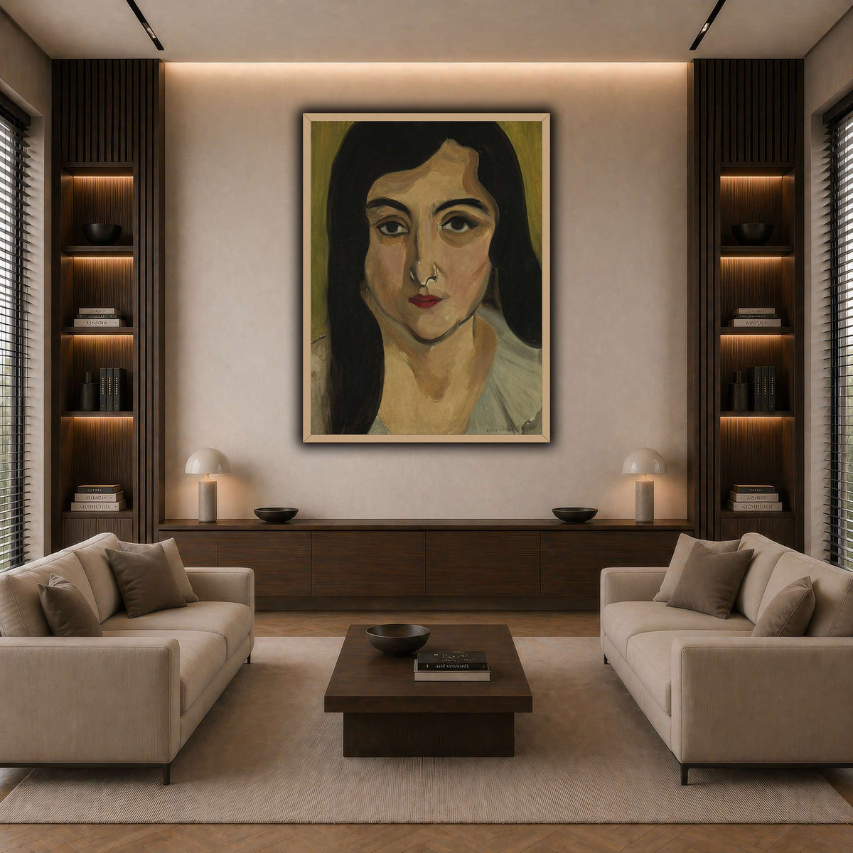 Tête_de_Femme_Henri_Matisse dark neutral-living room