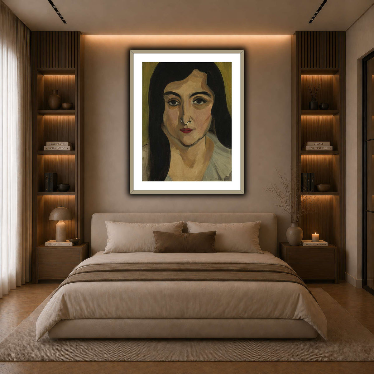 Tête_de_Femme_Henri_Matisse dark neutral-bedroom