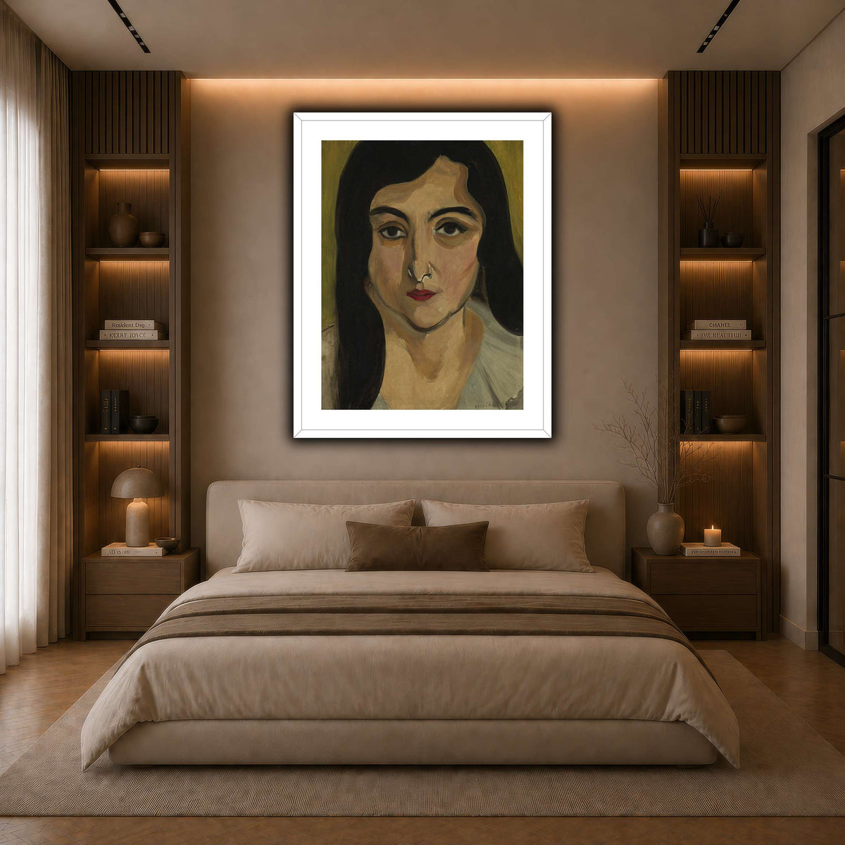 Tête_de_Femme_Henri_Matisse dark neutral-bedroom