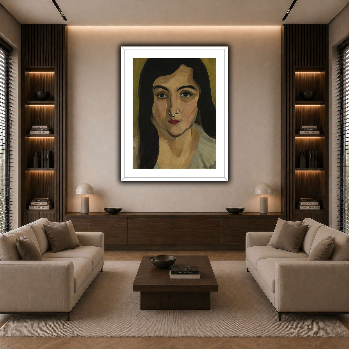 Tête_de_Femme_Henri_Matisse dark neutral-living room