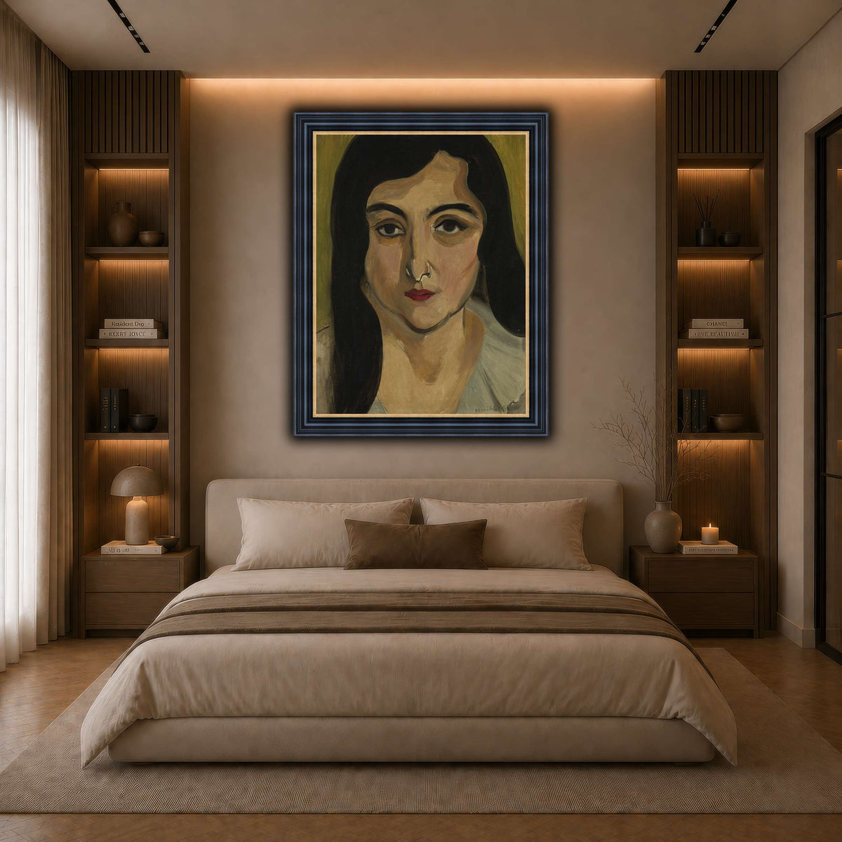 Tête_de_Femme_Henri_Matisse dark neutral-bedroom