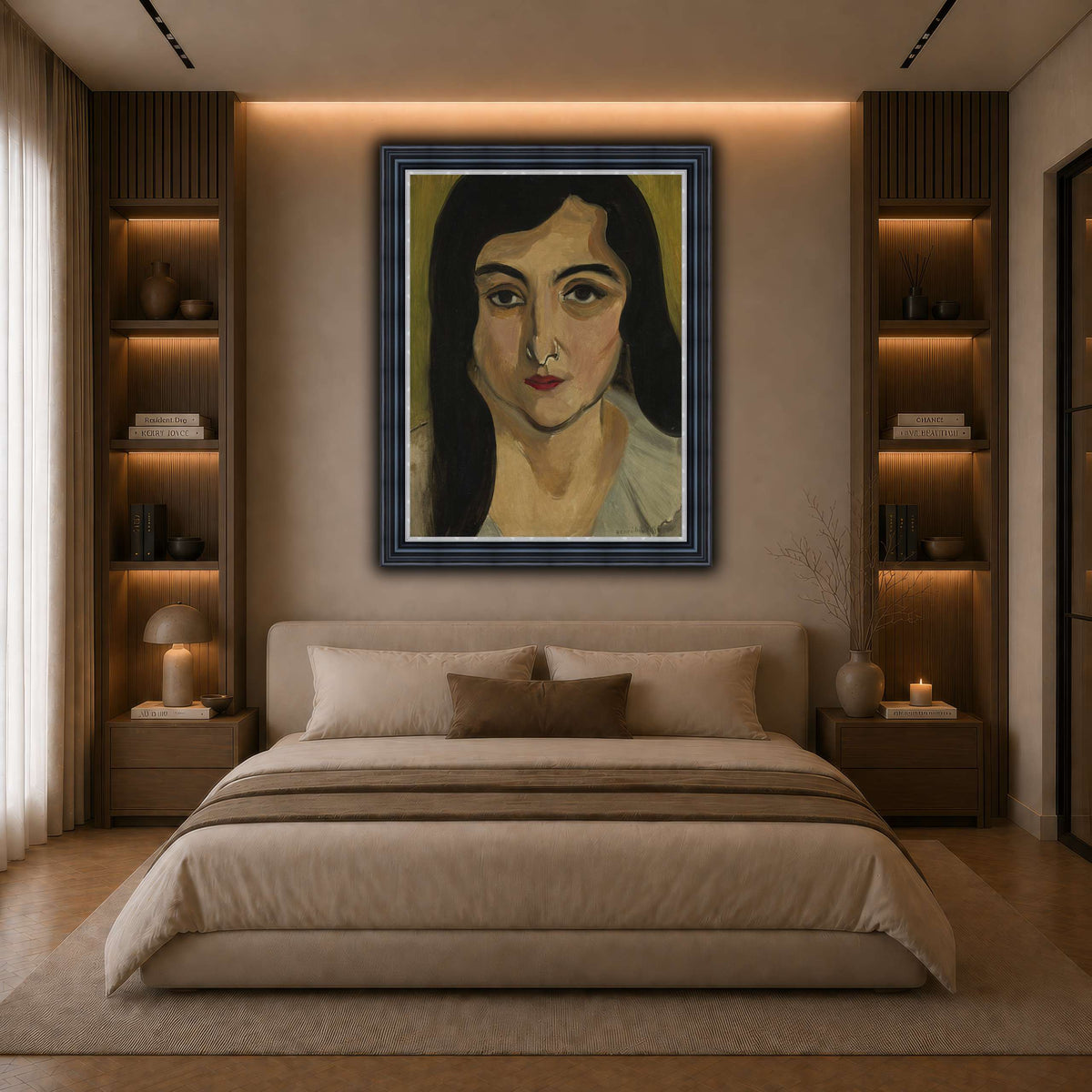Tête_de_Femme_Henri_Matisse dark neutral-bedroom