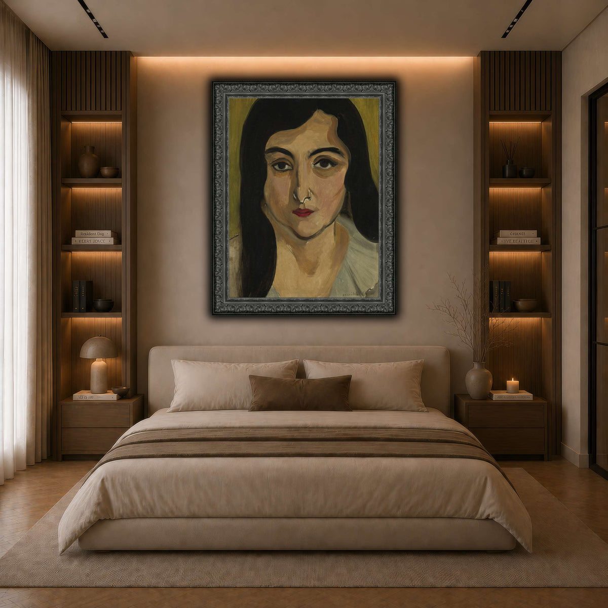 Tête_de_Femme_Henri_Matisse dark neutral-bedroom