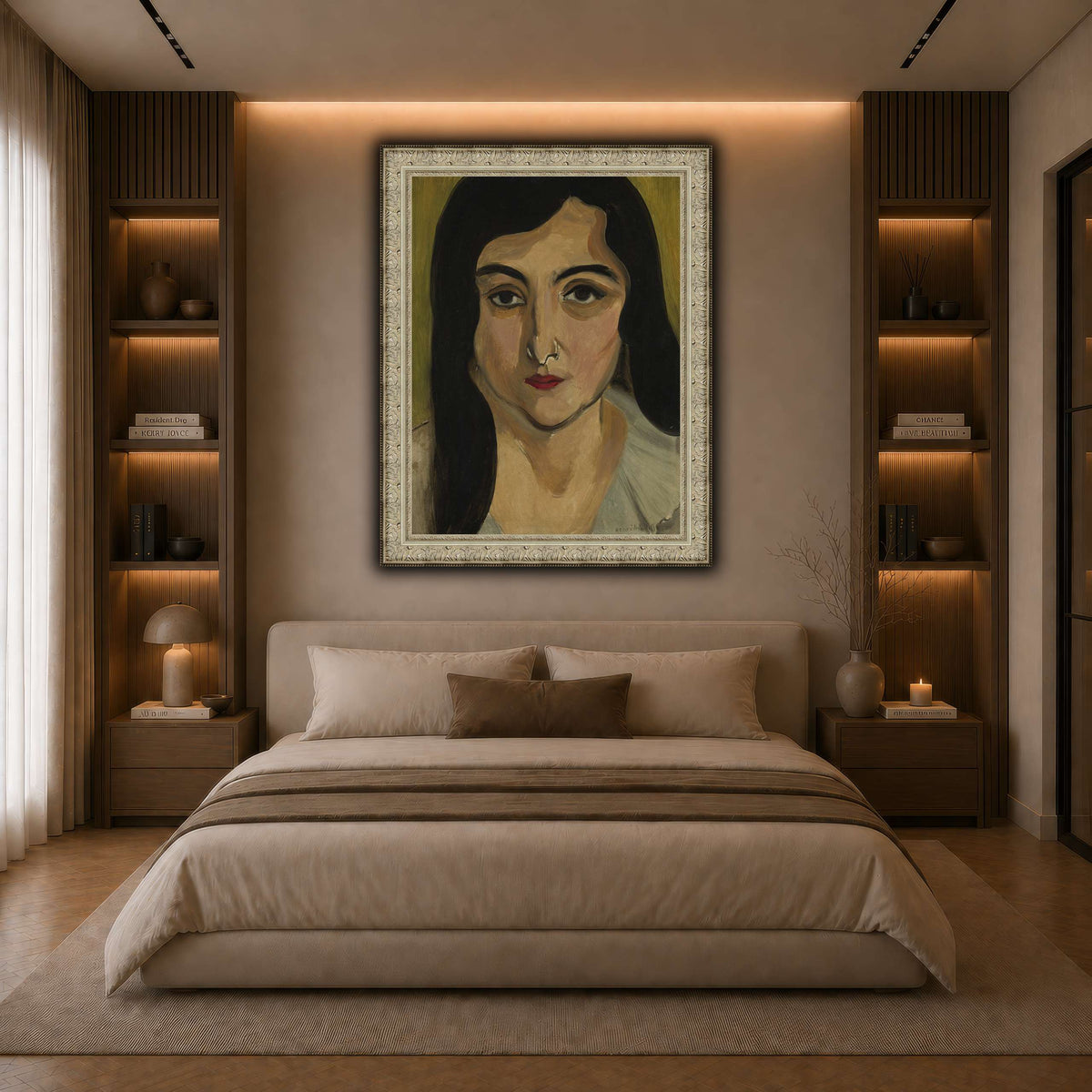 Tête_de_Femme_Henri_Matisse dark neutral-bedroom