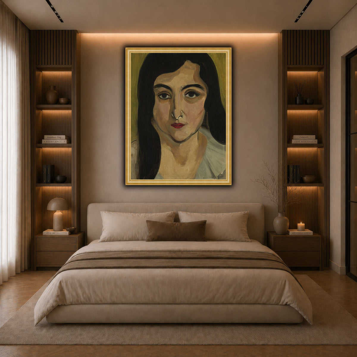 Tête_de_Femme_Henri_Matisse dark neutral-bedroom