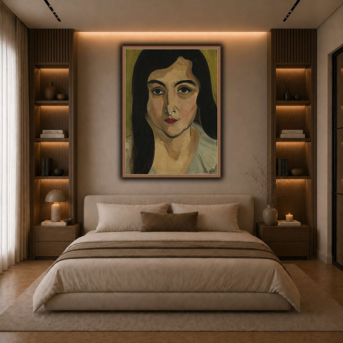 Tête_de_Femme_Henri_Matisse dark neutral-bedroom