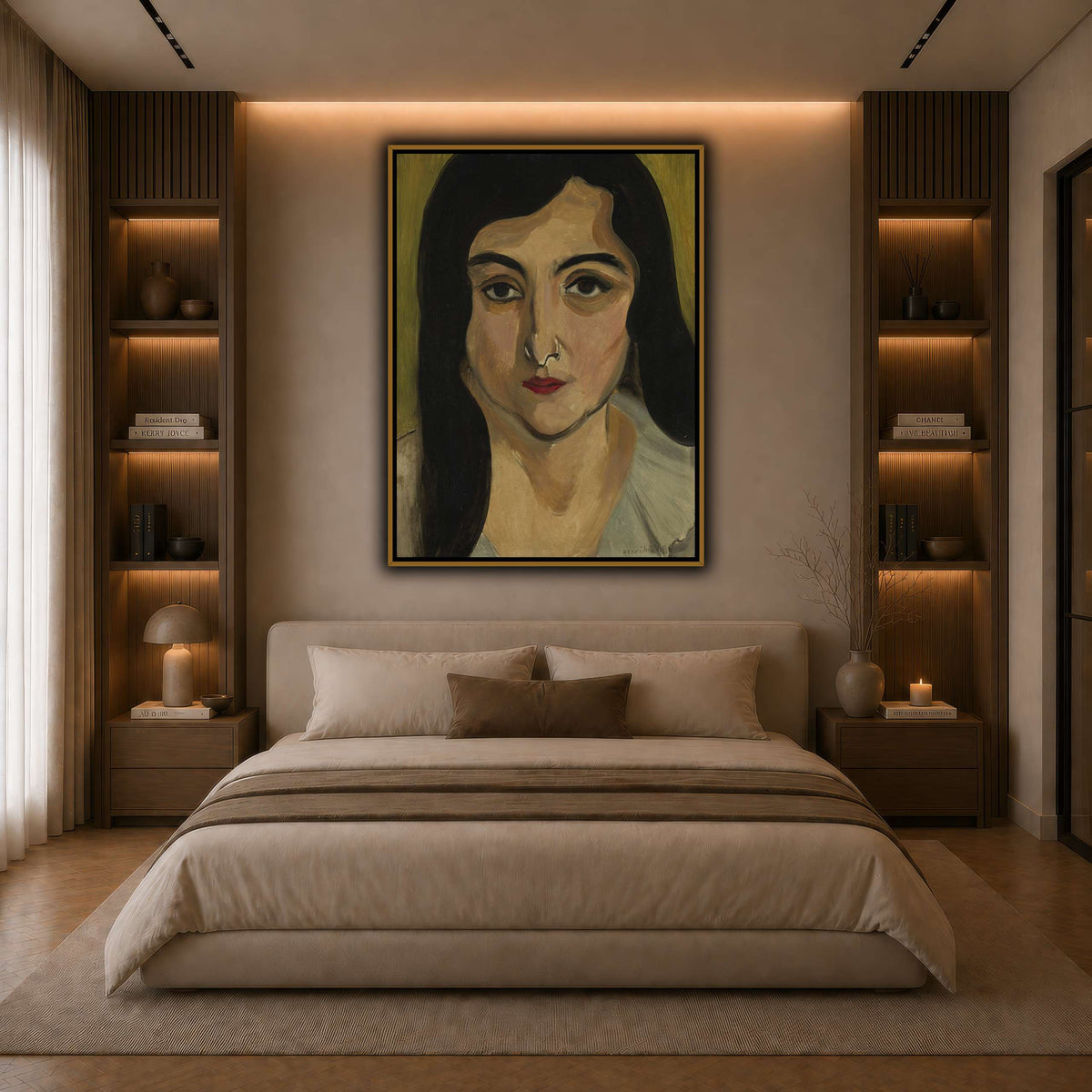 Tête_de_Femme_Henri_Matisse dark neutral-bedroom
