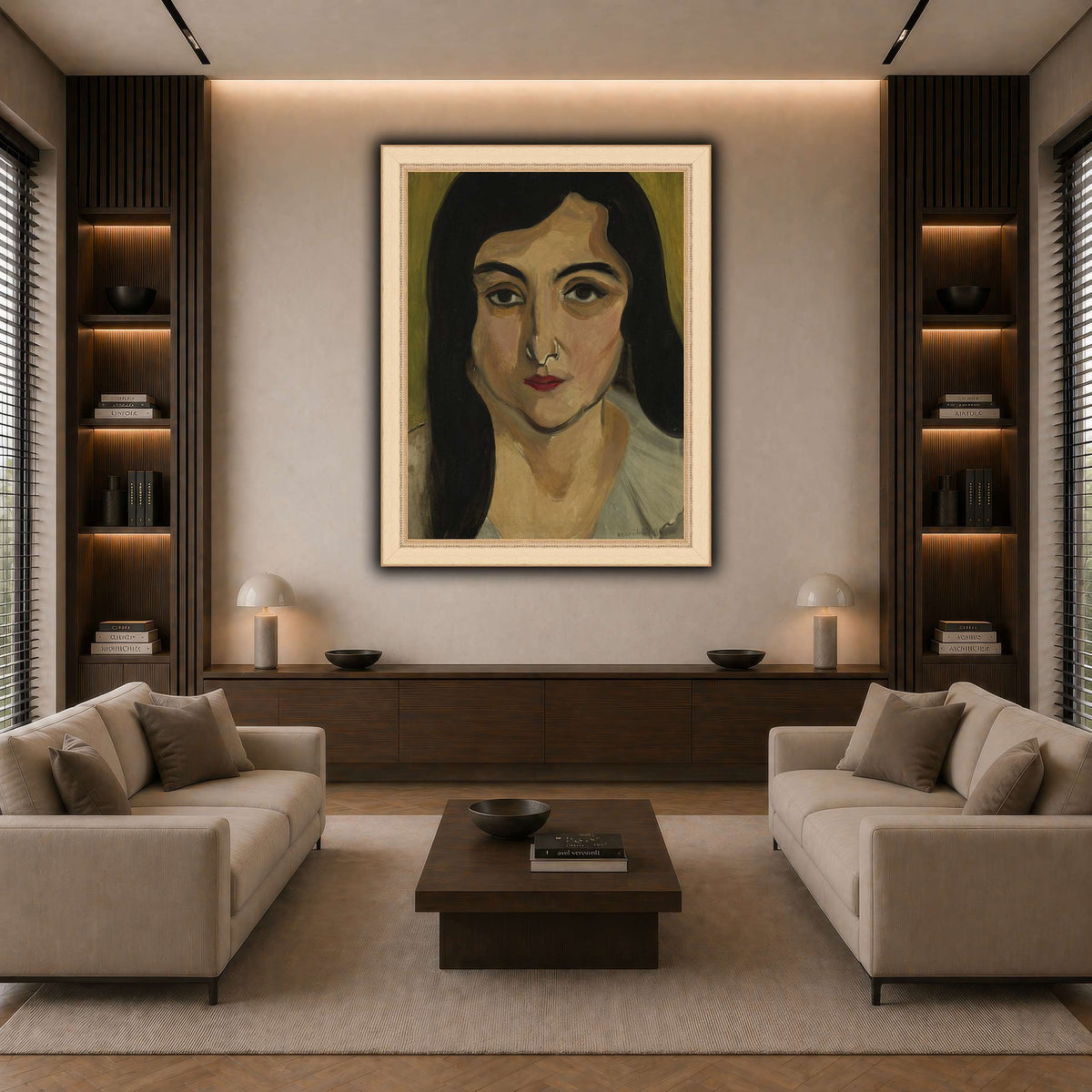 Tête_de_Femme_Henri_Matisse dark neutral-living room