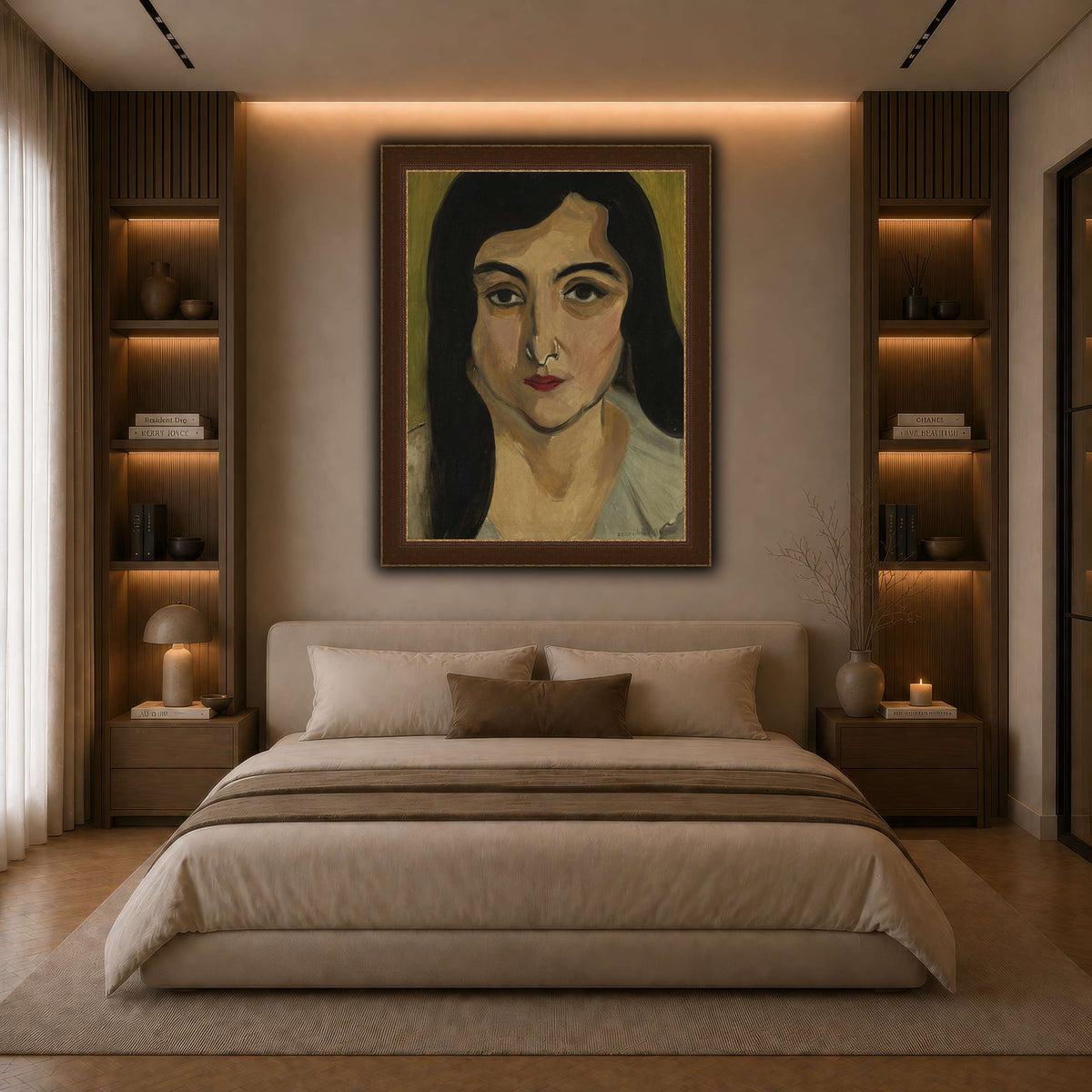 Tête_de_Femme_Henri_Matisse dark neutral-bedroom
