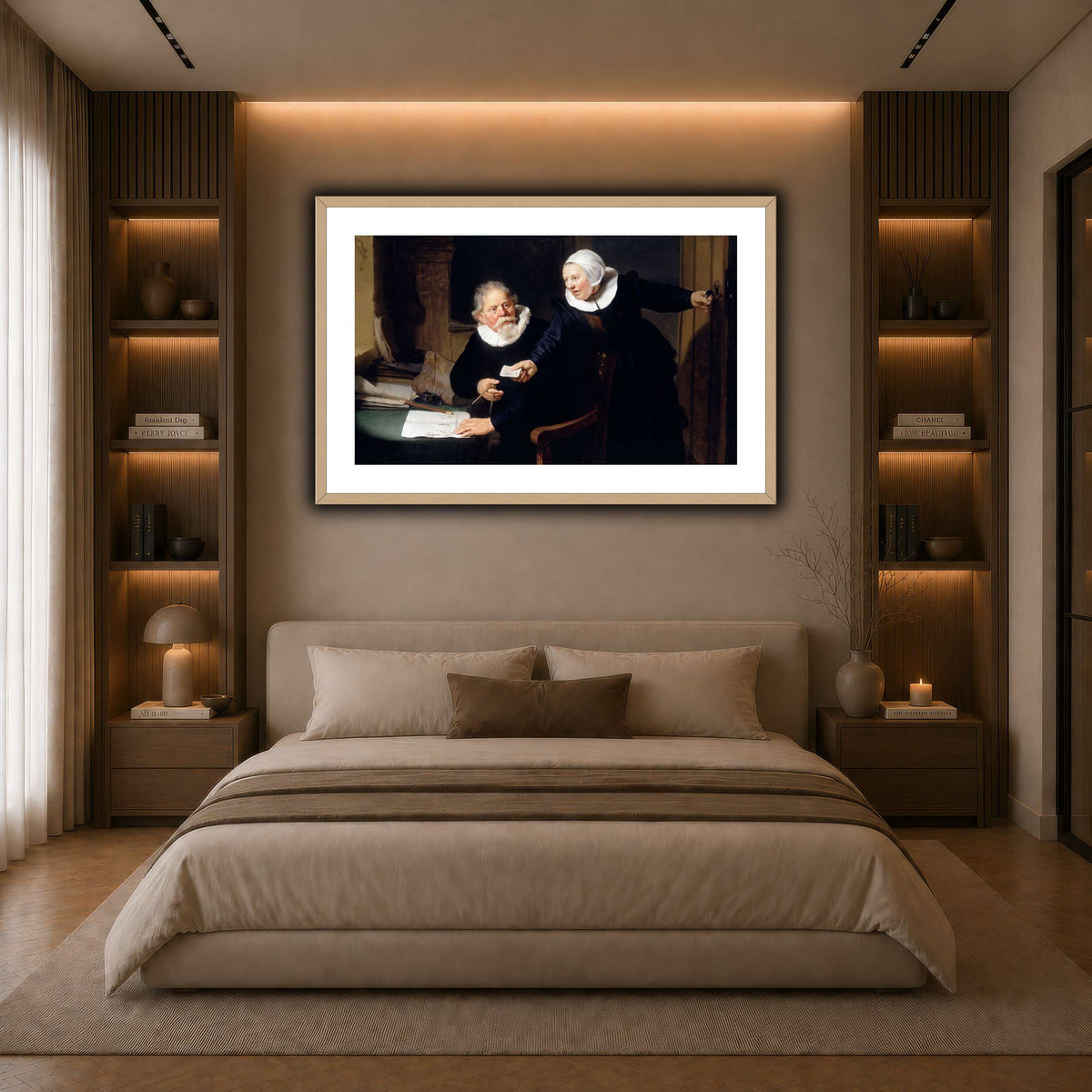 The-Shipbuilder-and-his-Wife-Jan-Rijcksen-1560-2-1637-and-his-Wife_Rembrandt-van-Rijn dark neutral-bedroom