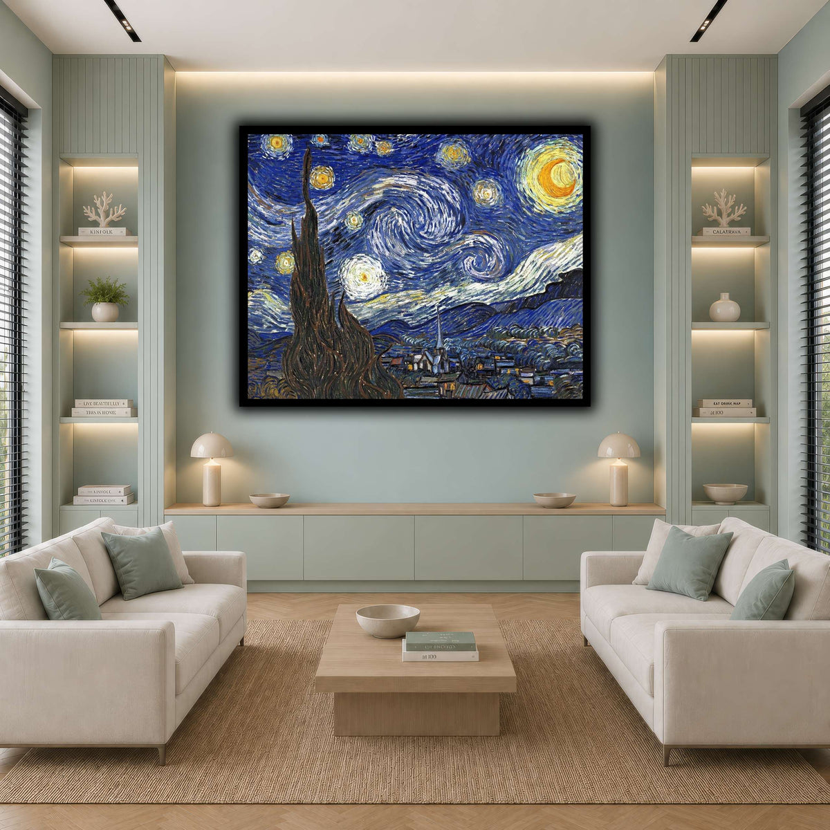 TheStarryNightByVincentVanGogh cool-living room