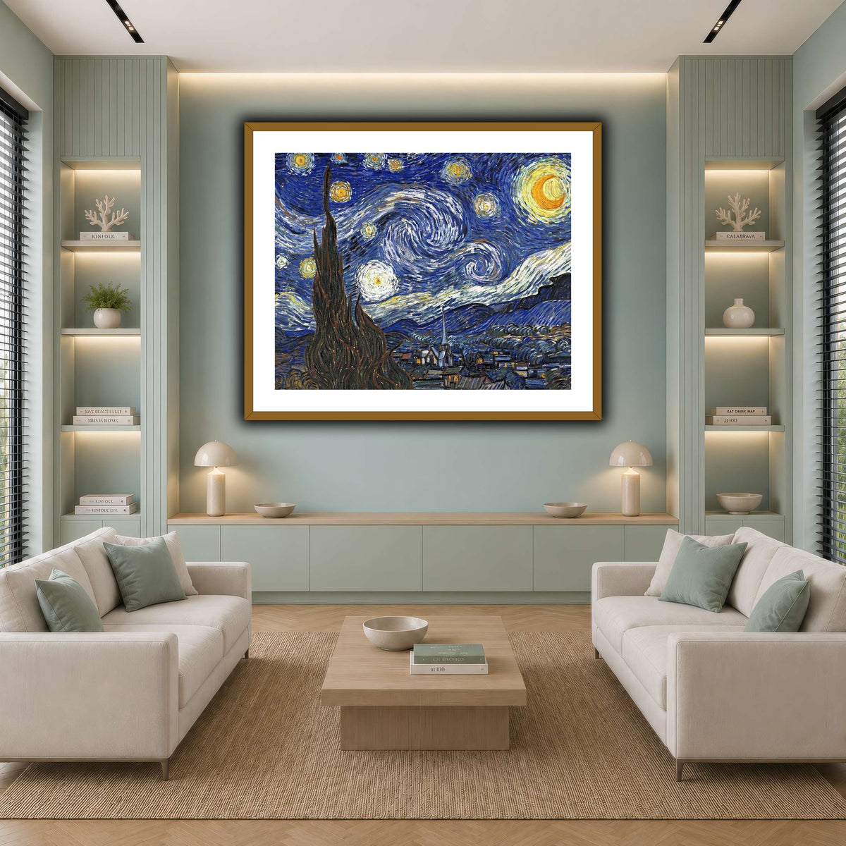 TheStarryNightByVincentVanGogh cool-living room