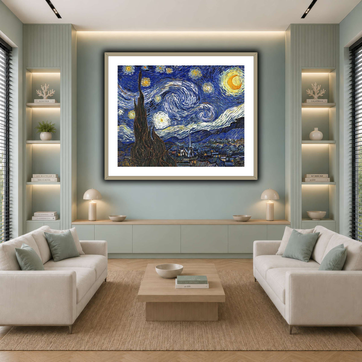 TheStarryNightByVincentVanGogh cool-living room