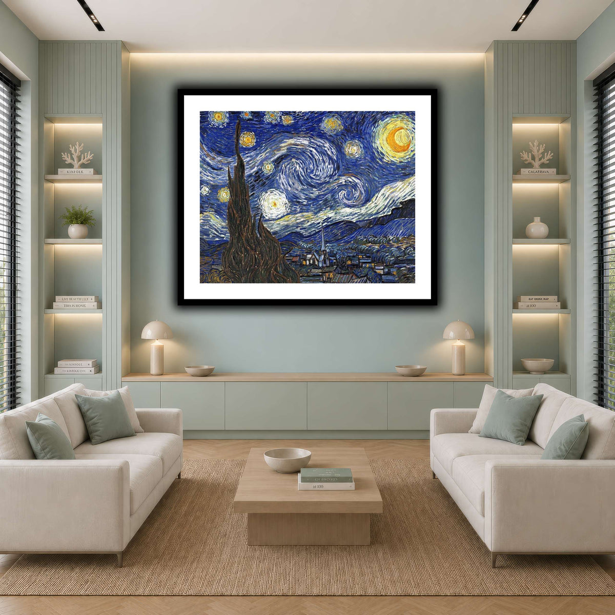 TheStarryNightByVincentVanGogh cool-living room