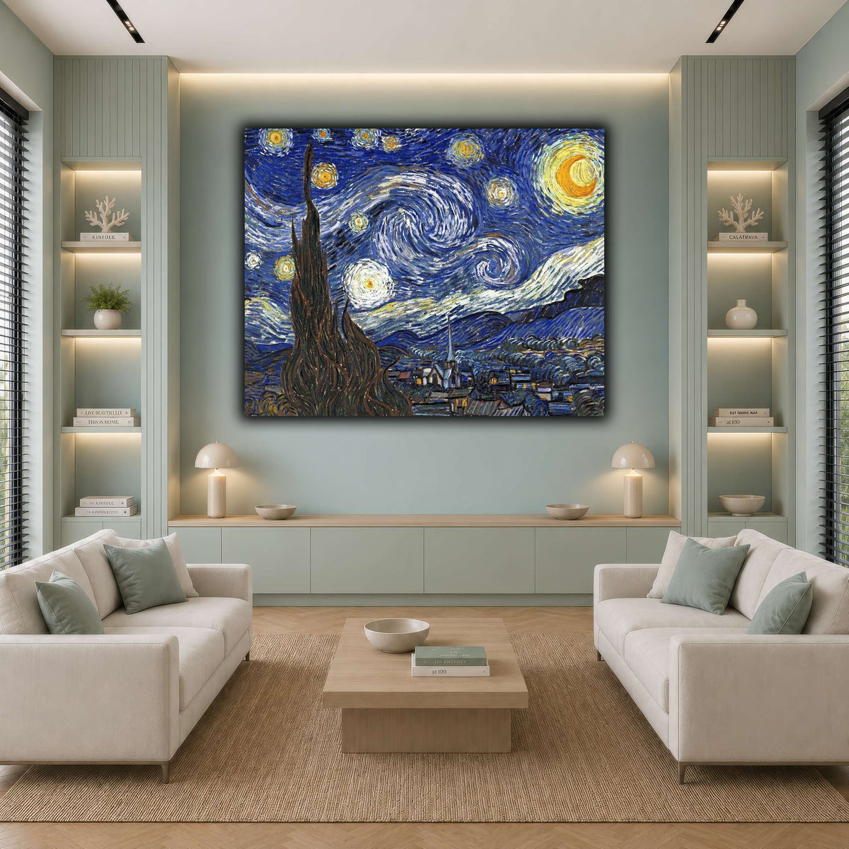 TheStarryNightByVincentVanGogh cool-living room