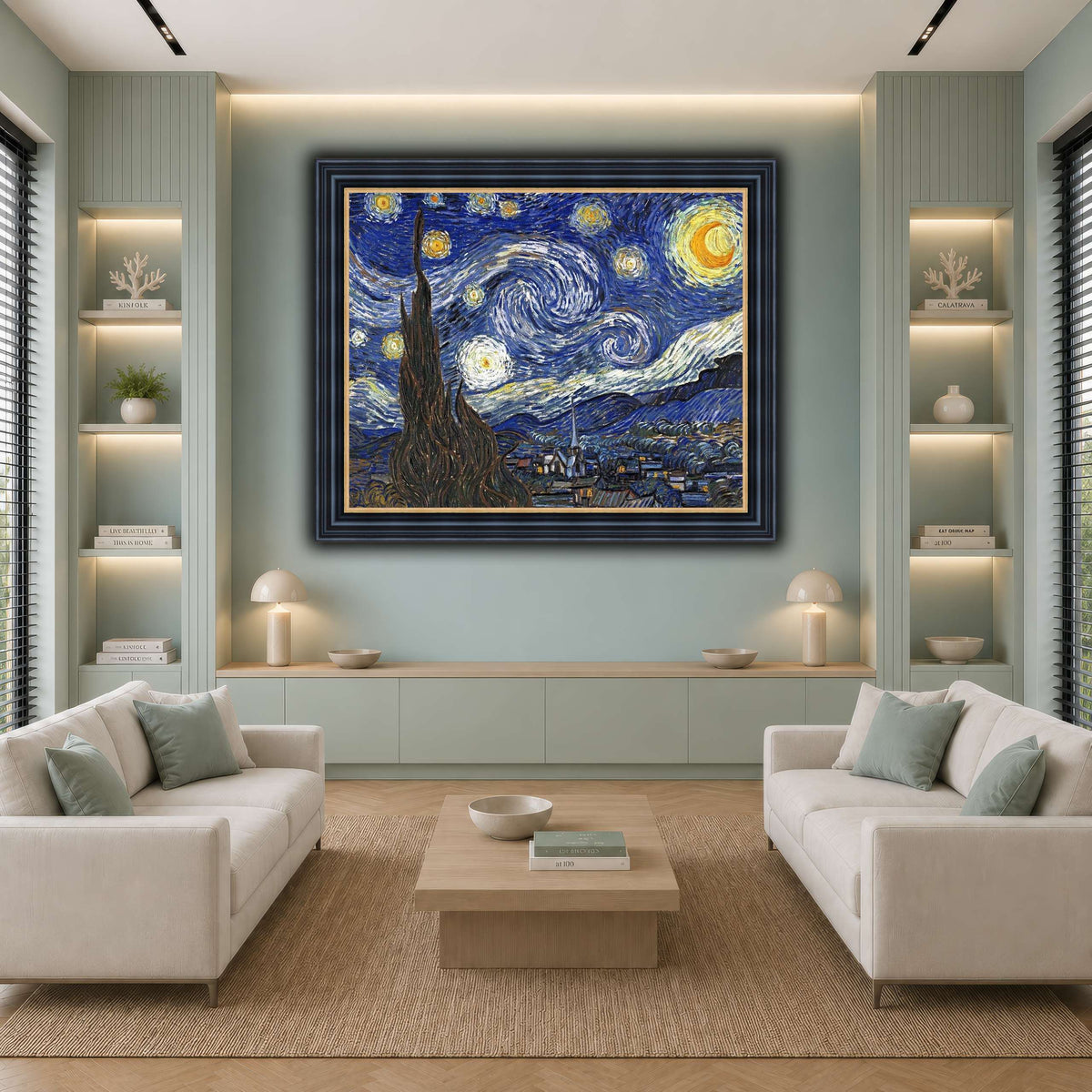 TheStarryNightByVincentVanGogh cool-living room