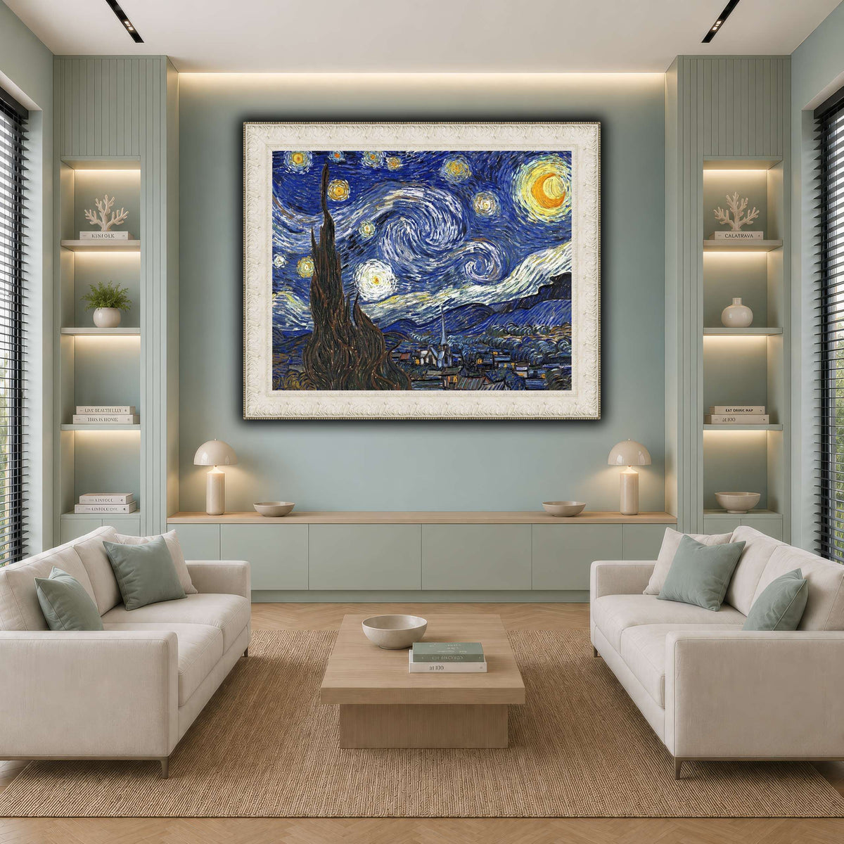TheStarryNightByVincentVanGogh cool-living room