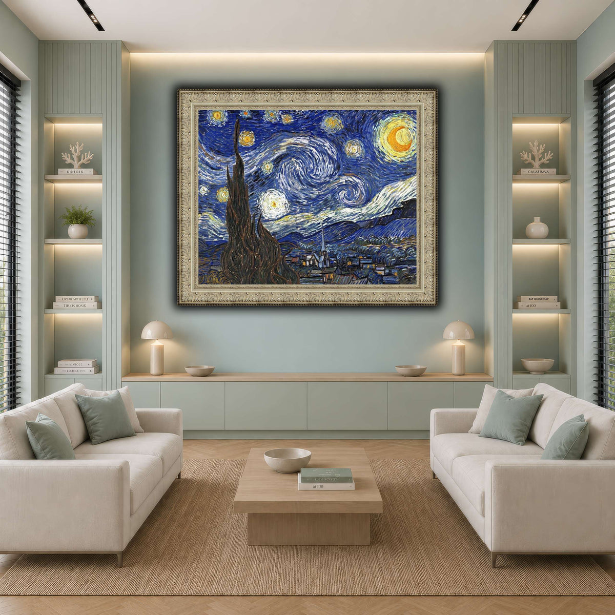 TheStarryNightByVincentVanGogh cool-living room