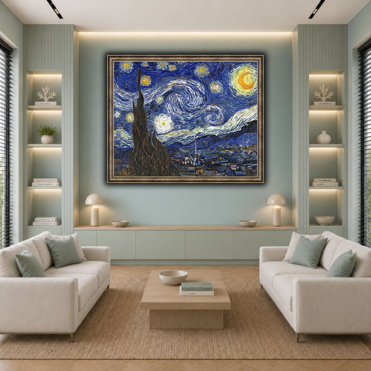 TheStarryNightByVincentVanGogh cool-living room