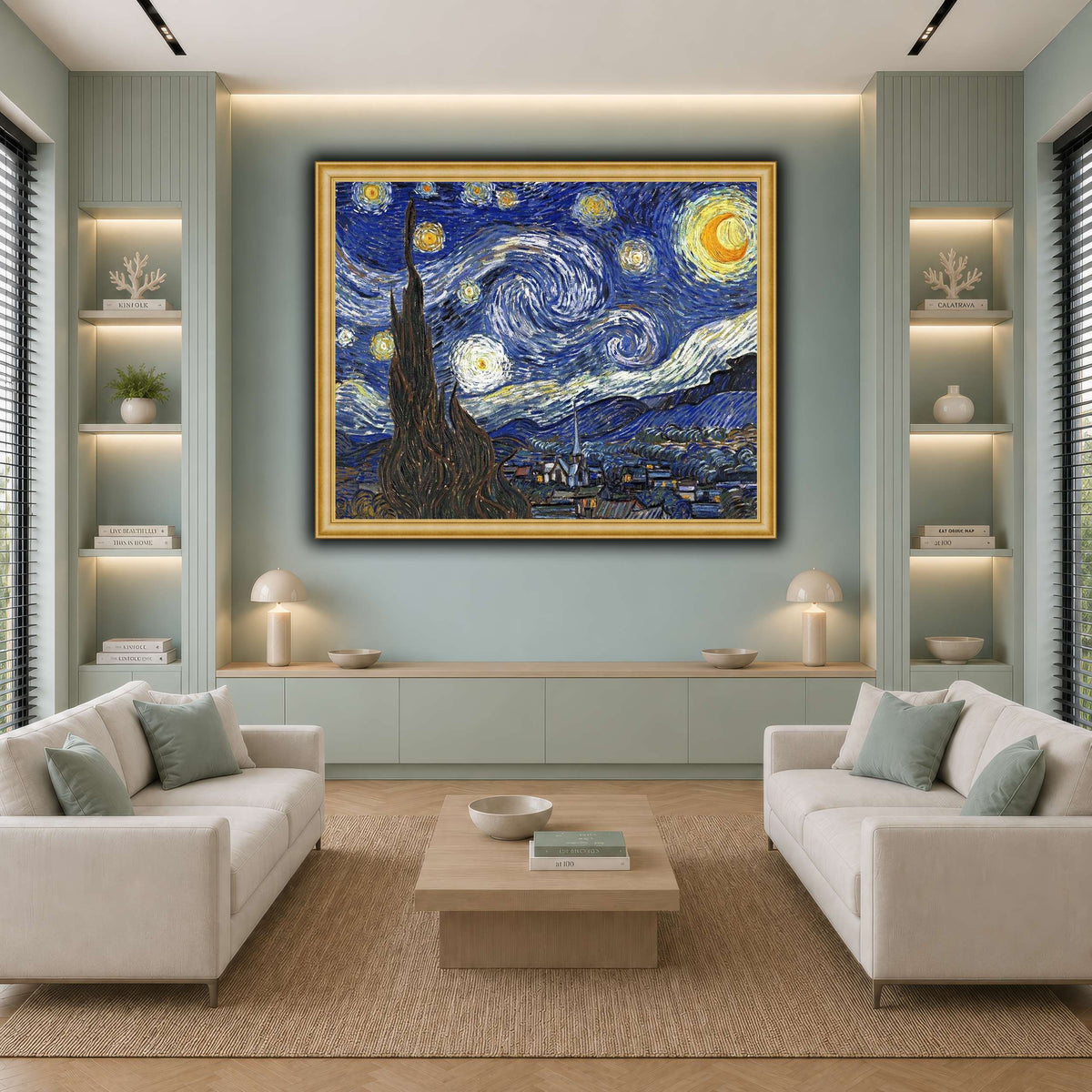TheStarryNightByVincentVanGogh cool-living room