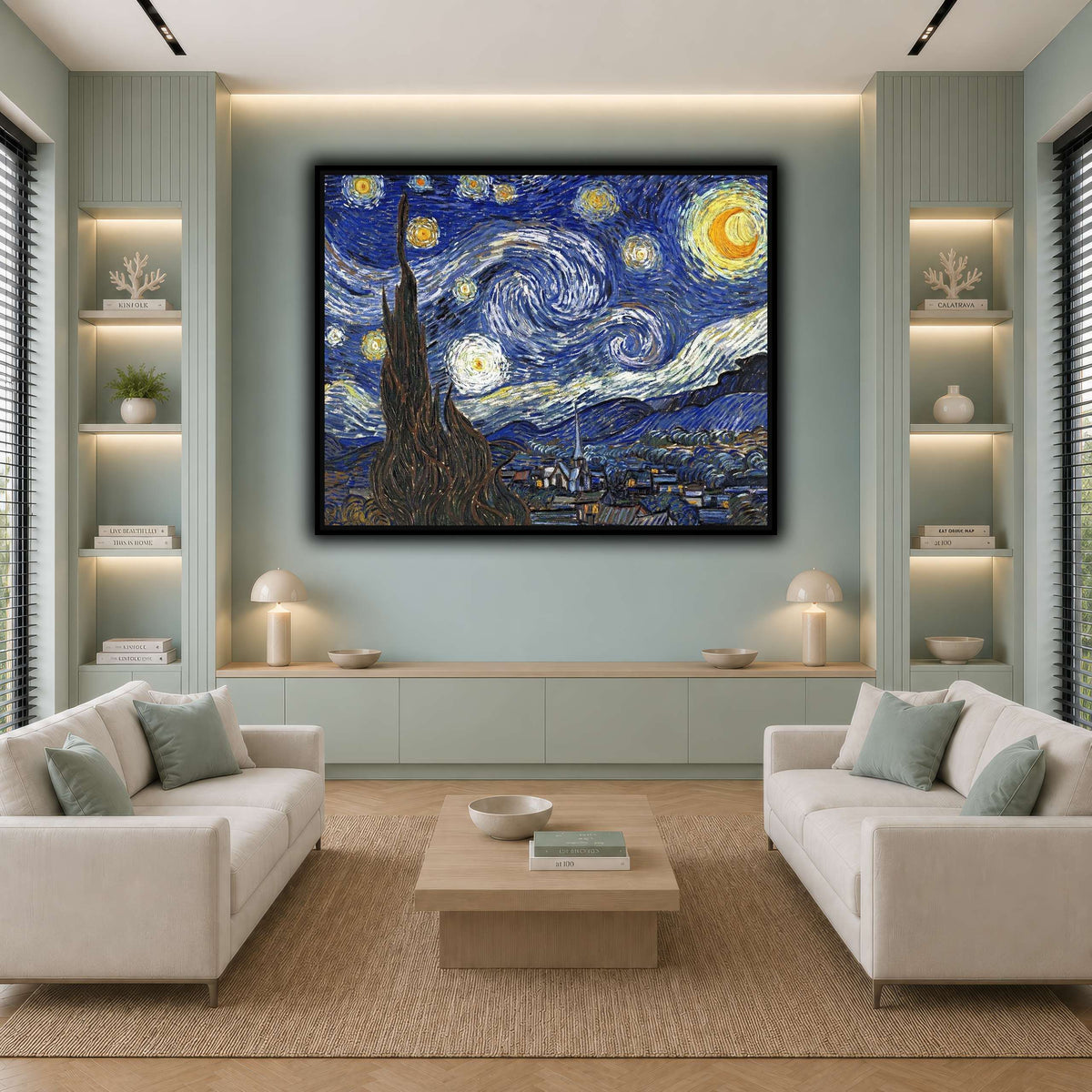 TheStarryNightByVincentVanGogh cool-living room