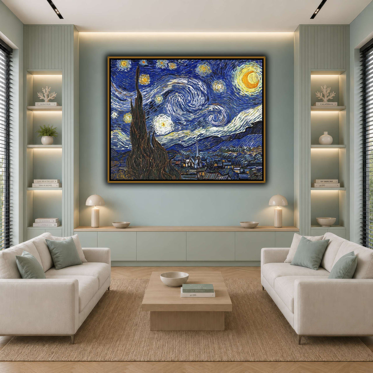 TheStarryNightByVincentVanGogh cool-living room