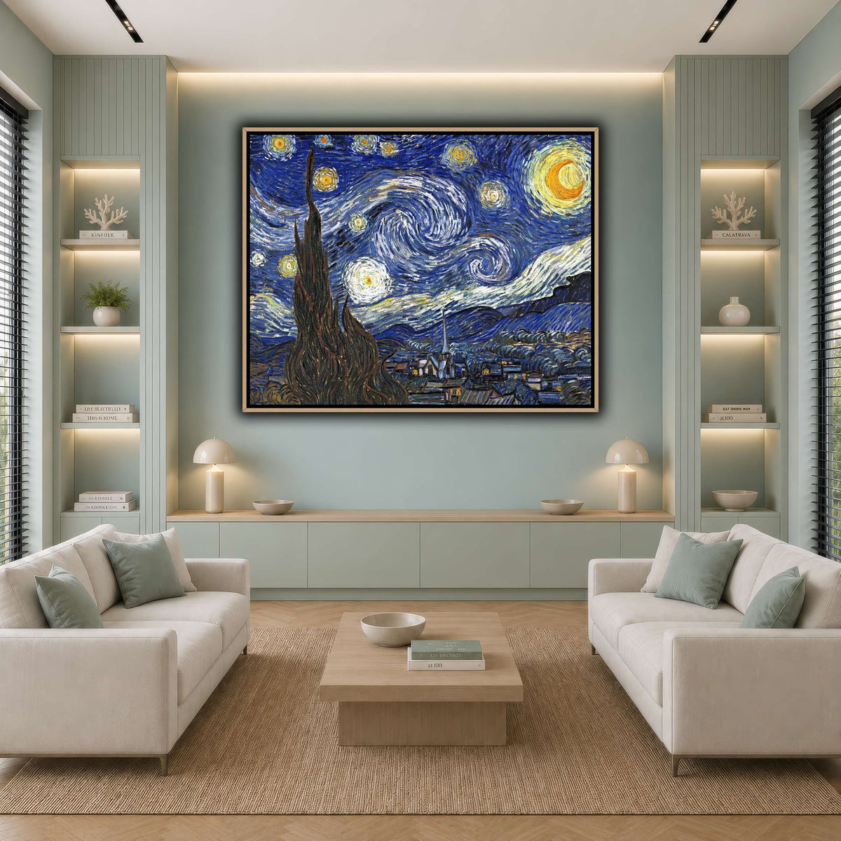 TheStarryNightByVincentVanGogh cool-living room