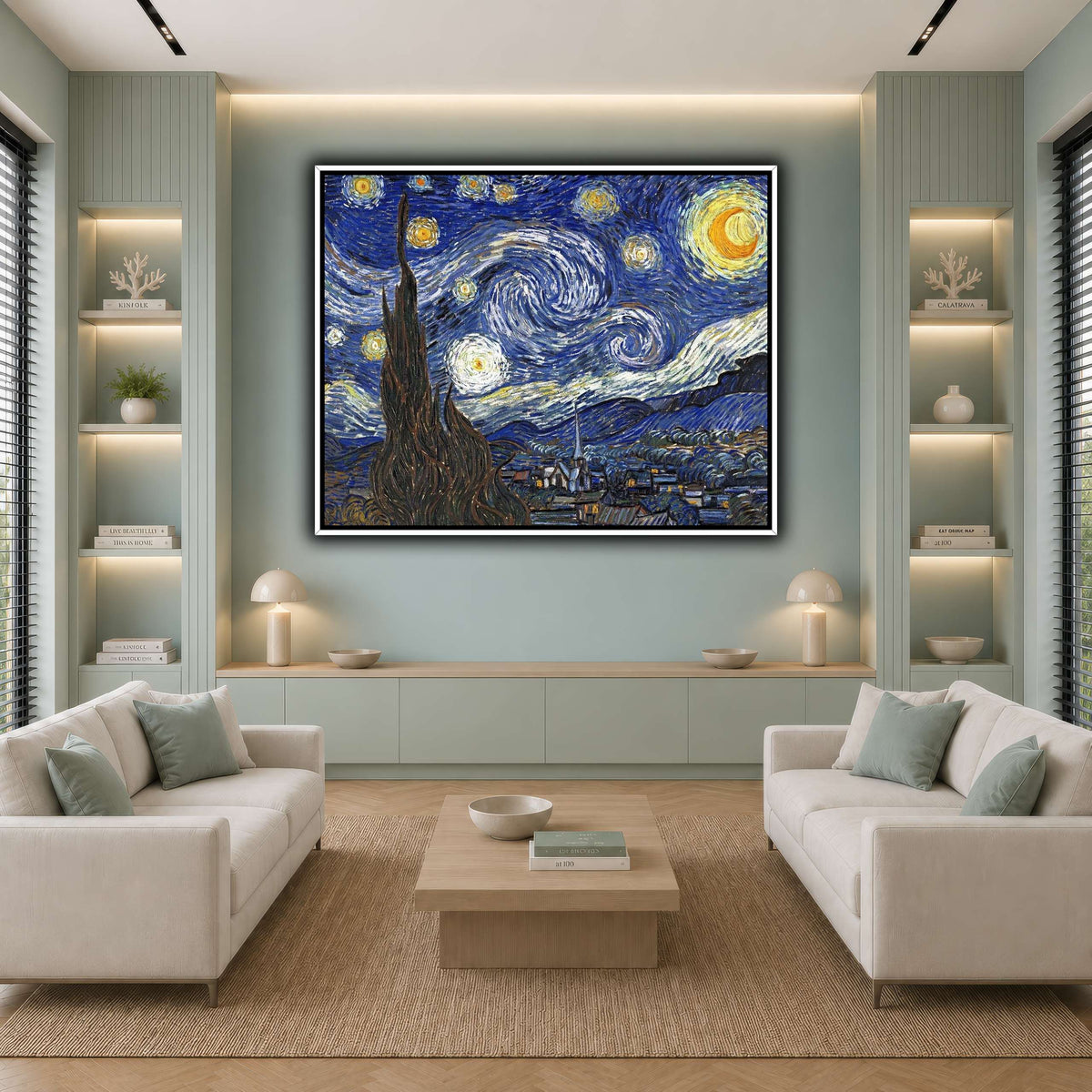 TheStarryNightByVincentVanGogh cool-living room