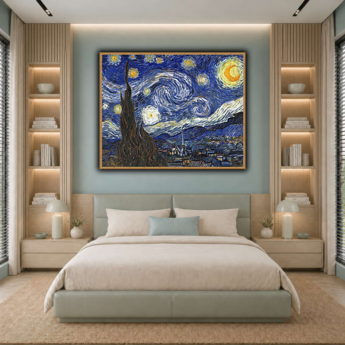 TheStarryNightByVincentVanGogh cool-bedroom