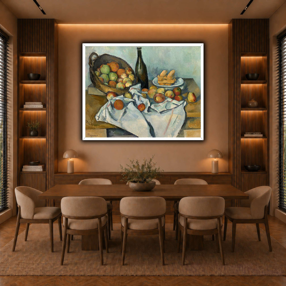 The_Basket_of_Apples_Paul_Cezanne warm-dining room