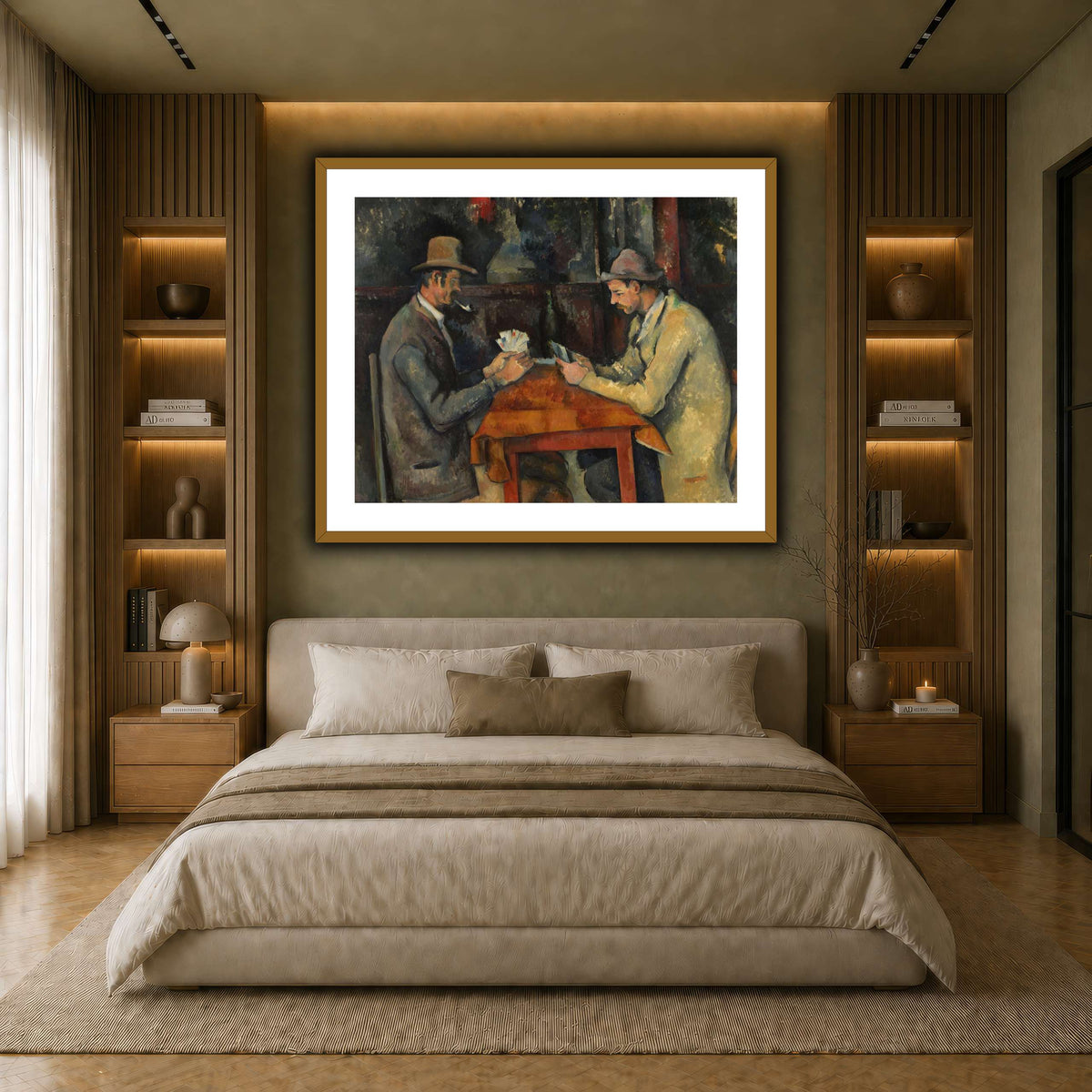 The_Card_Players_by_Paul_Cezanne earth-bedroom
