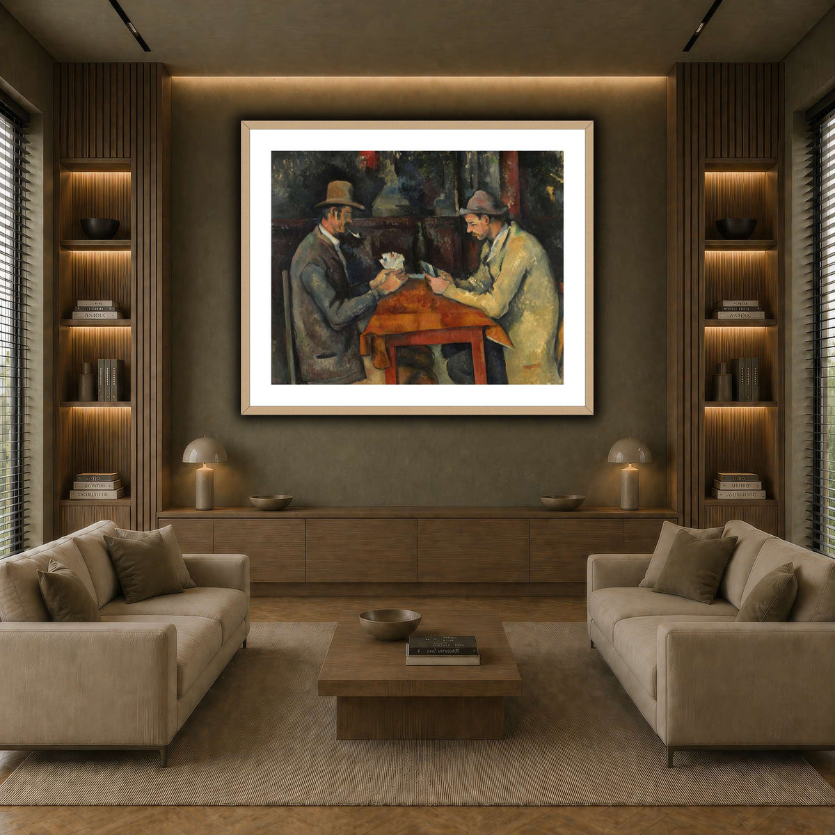 The_Card_Players_by_Paul_Cezanne earth-living room