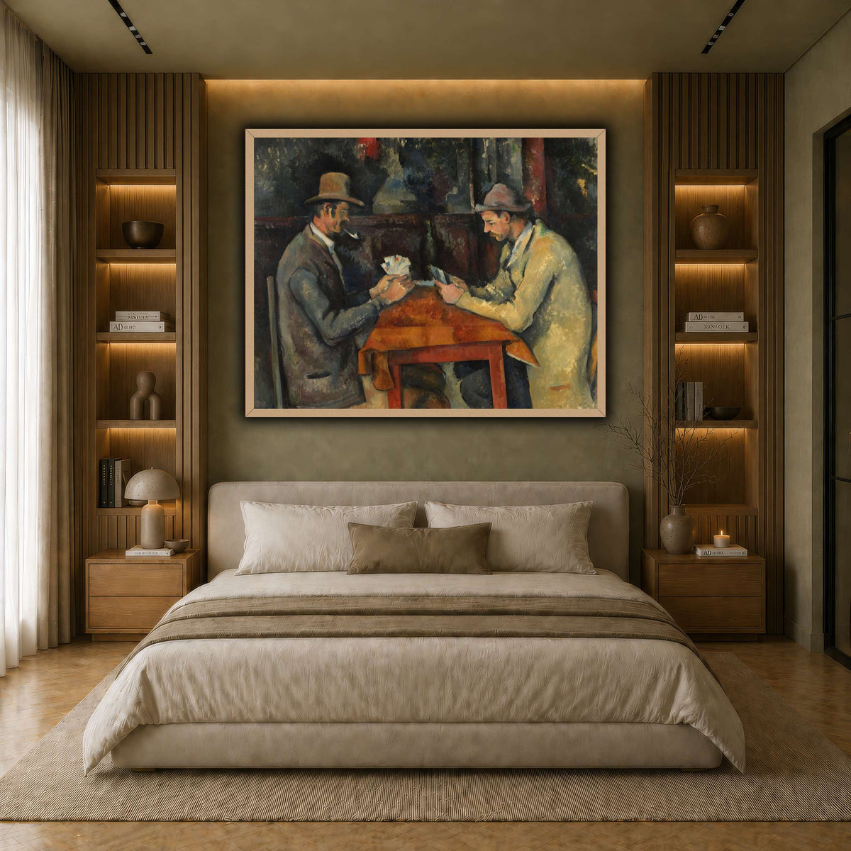 The_Card_Players_by_Paul_Cezanne earth-bedroom