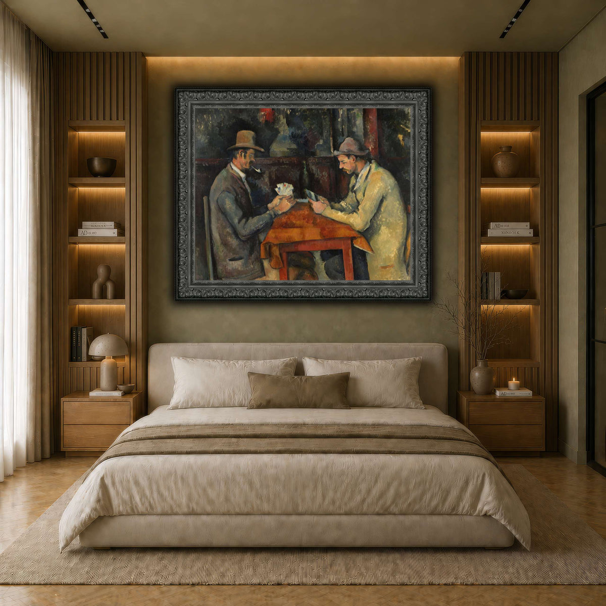 The_Card_Players_by_Paul_Cezanne earth-bedroom