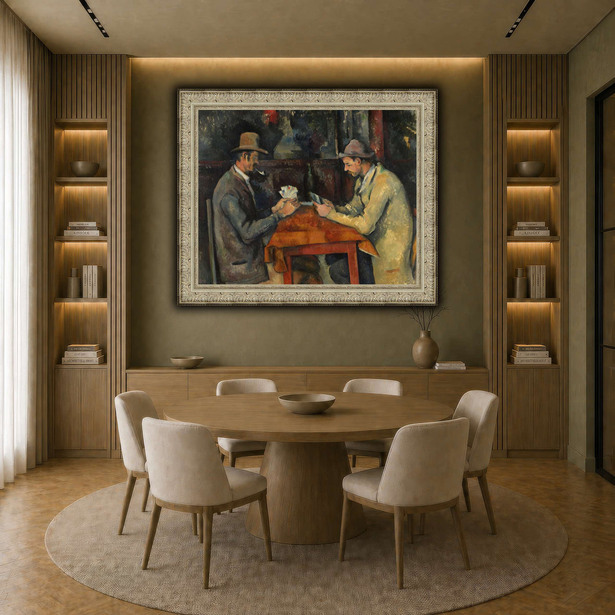 The_Card_Players_by_Paul_Cezanne earth-dining room